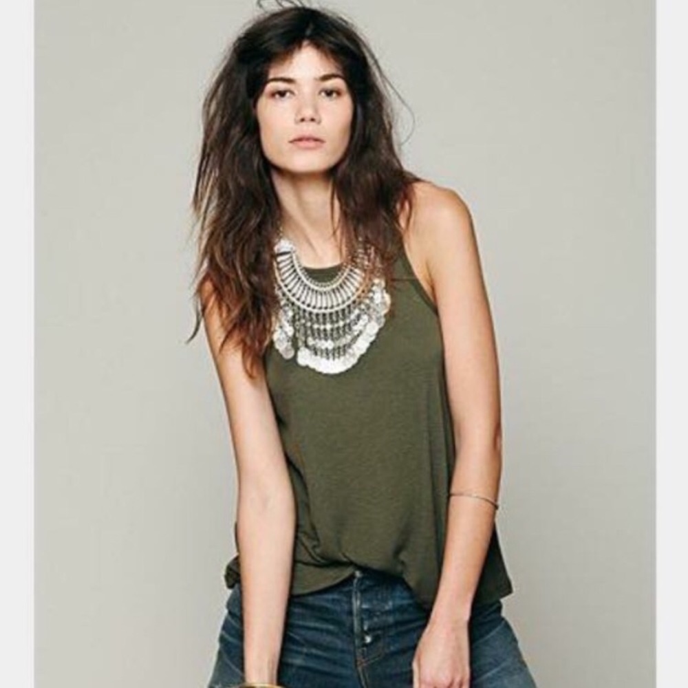 Free People Slub Long Beach Tank